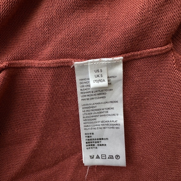 Anthropologie Dolman Sleeve Oversized Sweater Rust Brown - S - Picture 11 of 13